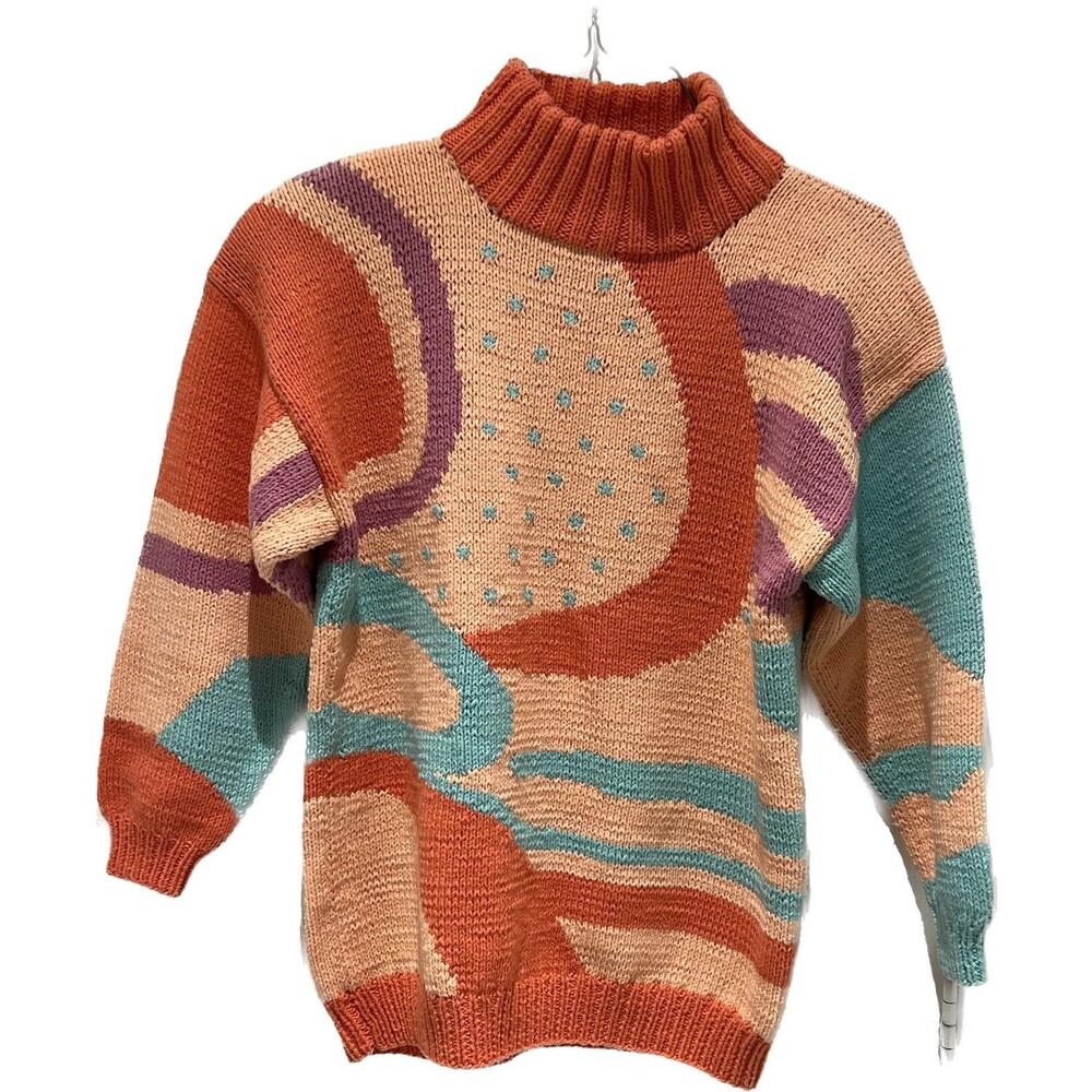 Renso Fabiani Vintage 80's Peach Sweater Size 1